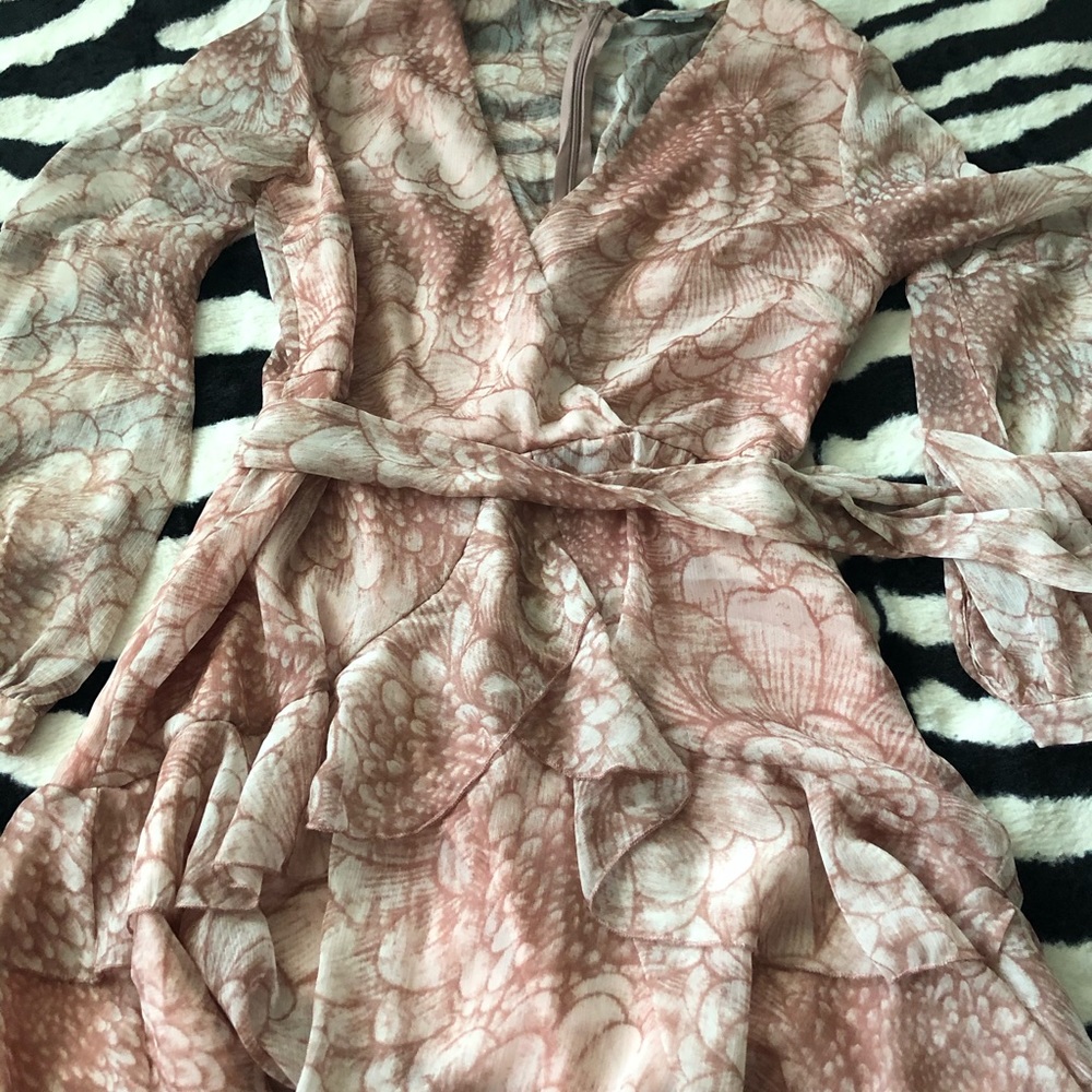 Pink floral dress